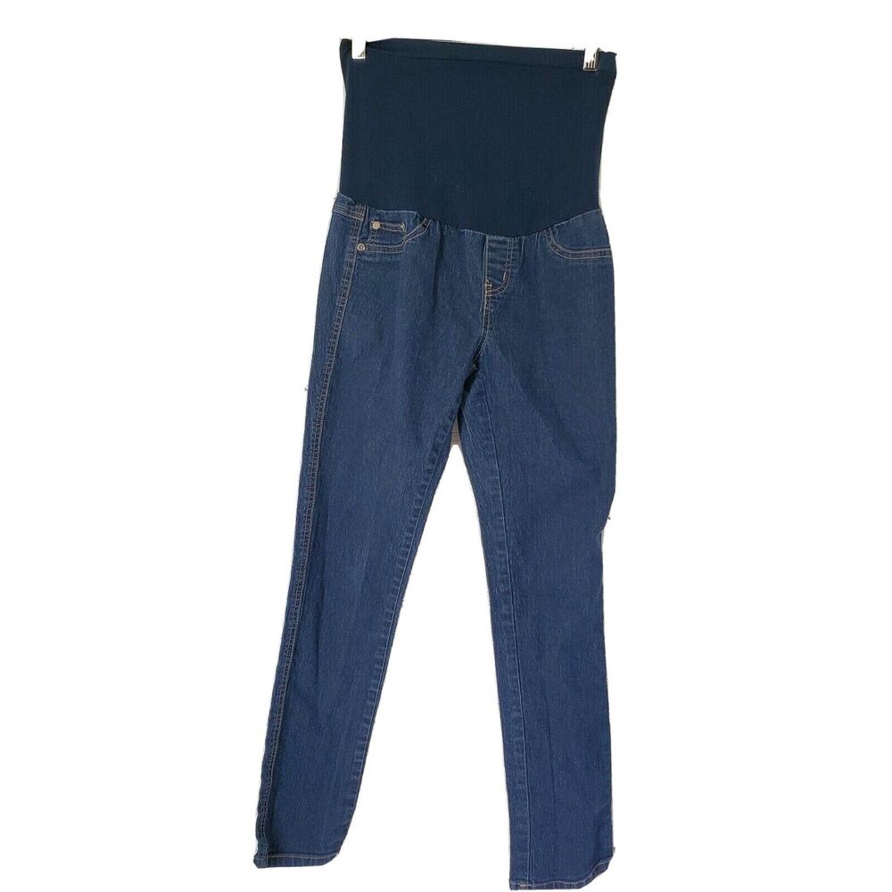 Bella Vida Maternity Jeans Medium Straight Leg Stretch Full Panel Belly